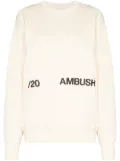 AMBUSH logo-print sweatshirt - White