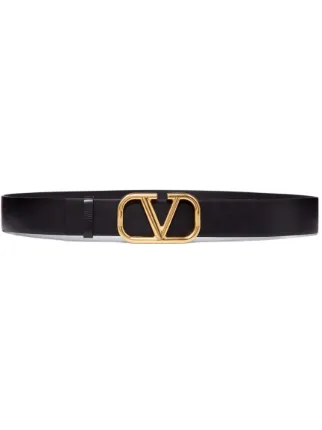 Valentino Garavani 40mm VLogo Signature Belt | Black | FARFETCH