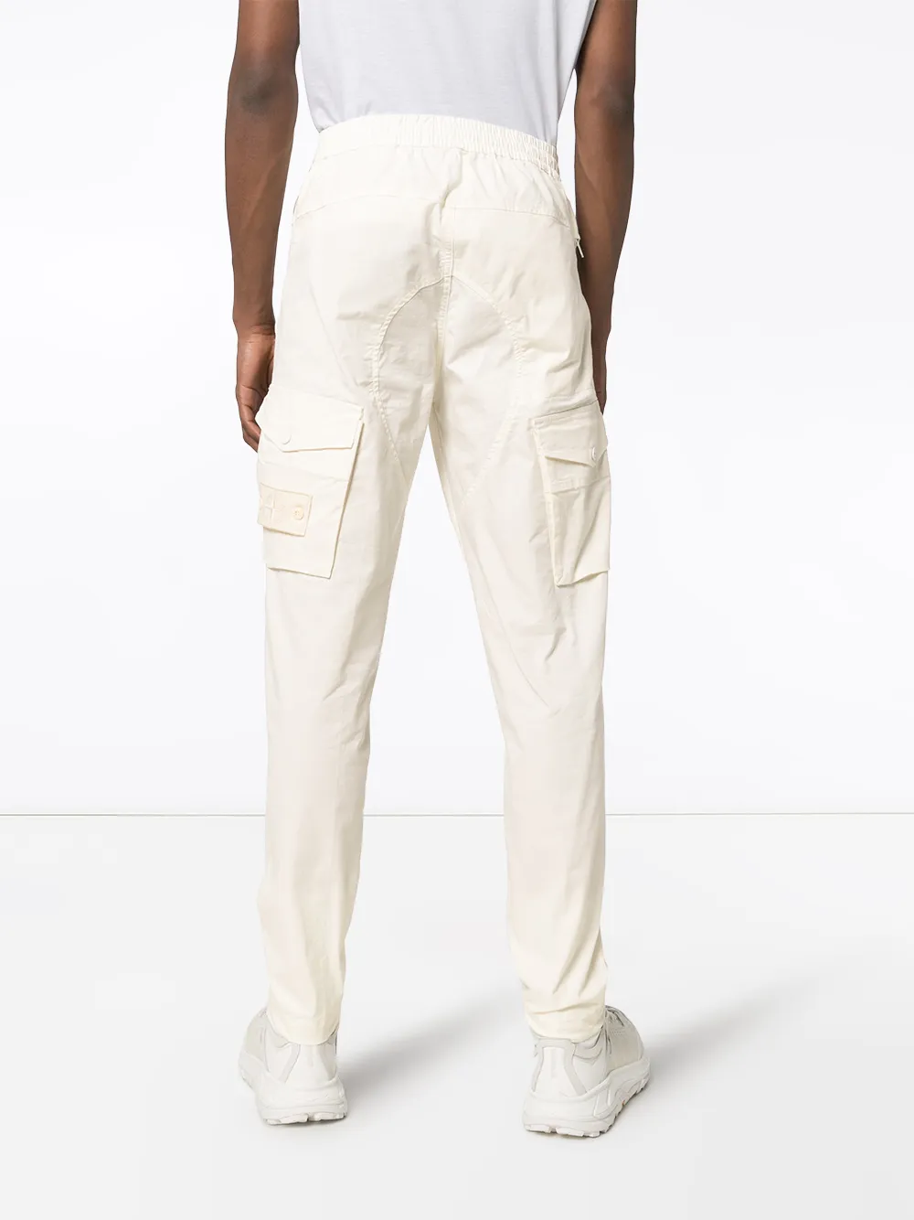 stone island white cargo pants