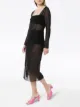 Supriya Lele sheer square-neck dress