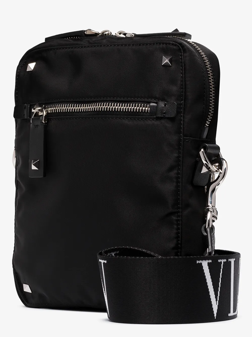 VALENTINO BLACK ROCKSTUD CROSS BODY BAG,TY2B0662RPY14707531