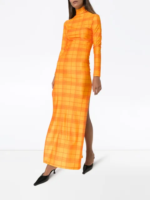 madras maxi dress