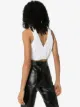 MARKOO pleated crop top