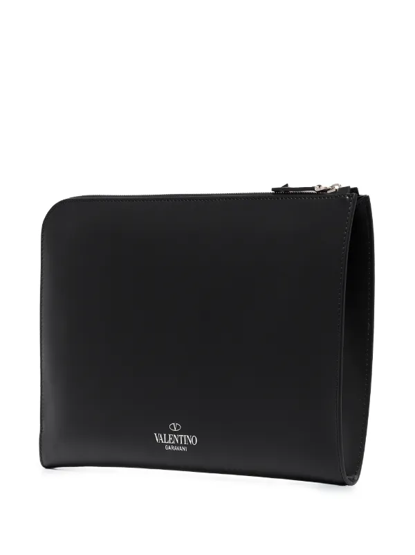 Valentino Garavani Pochette VLTN a Logo Noir FARFETCH CM
