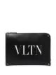 Image 1 of Valentino Garavani VLTN logo leather pouch
