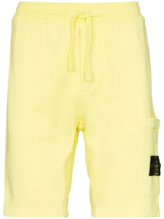 yellow track shorts