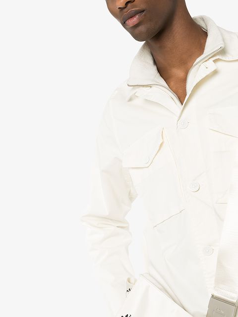 stone island ghost overshirt beige