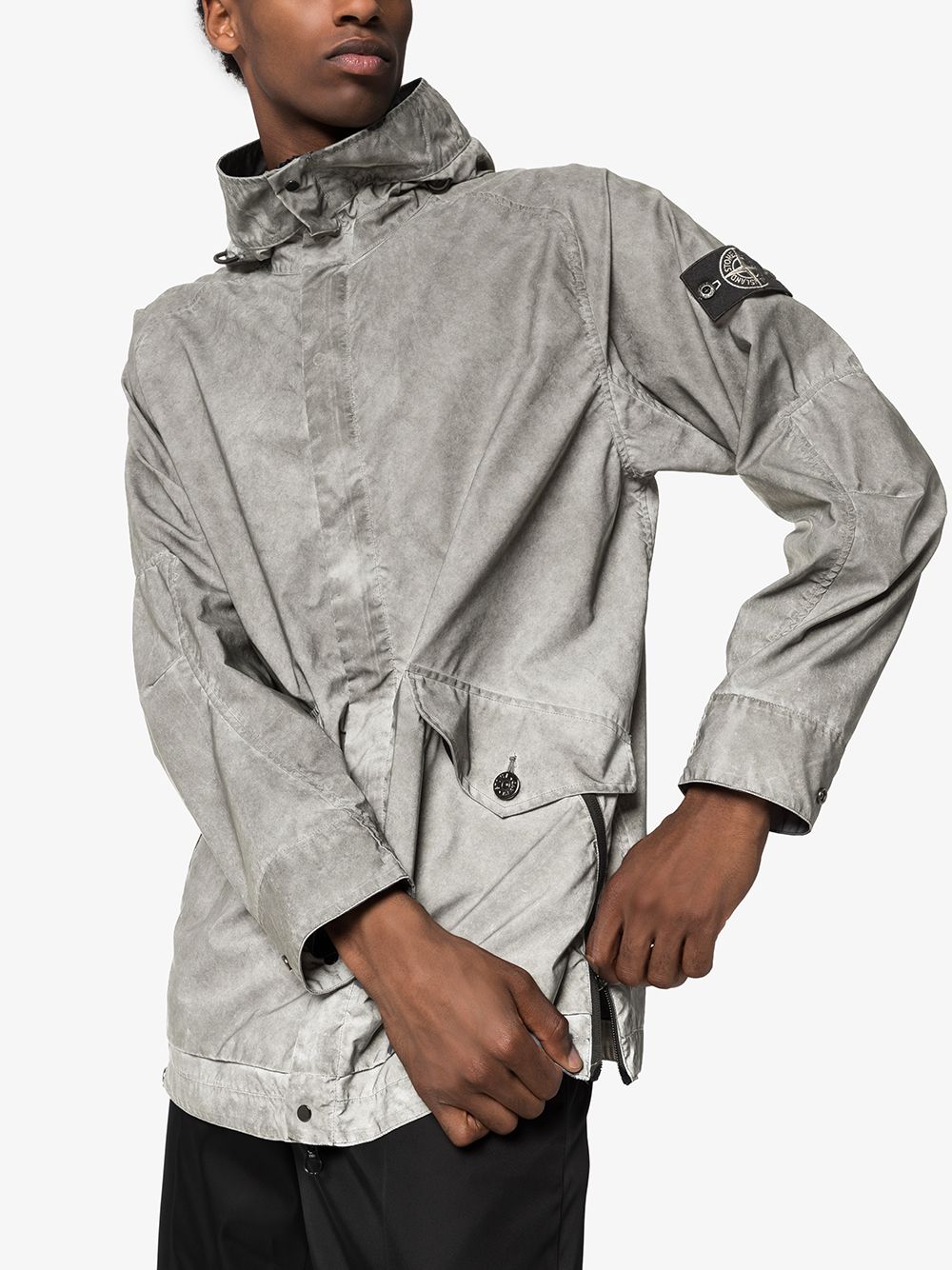 фото Stone island светоотражающая парка