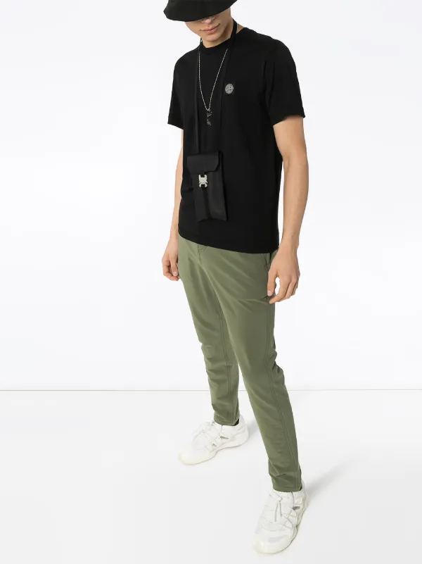 Stone Island Logo Appliqued Cotton T Shirt Farfetch Stone Island Logo Appliqued Cotton T Shirt Farfetch
