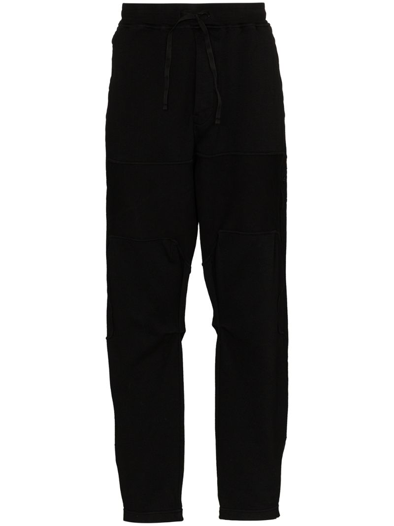 Shop Stone Island Shadow Project Panelled Fleece Sweatpants In Black