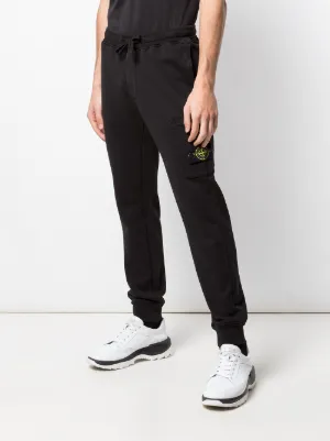 stone island black tracksuit bottoms