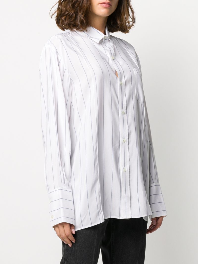 Shop Hope Striped Print Shirt In White