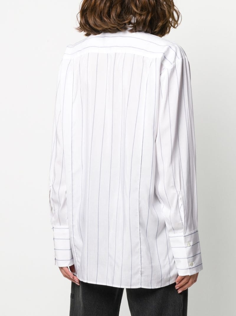 Shop Hope Striped Print Shirt In White