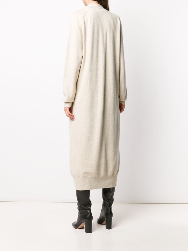 Shop Extreme Cashmere Oversized Long Cardigan In Neutrals