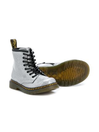 dr martens glitter silver