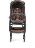 Fendi Kids FF print 4-heel stroller - Black