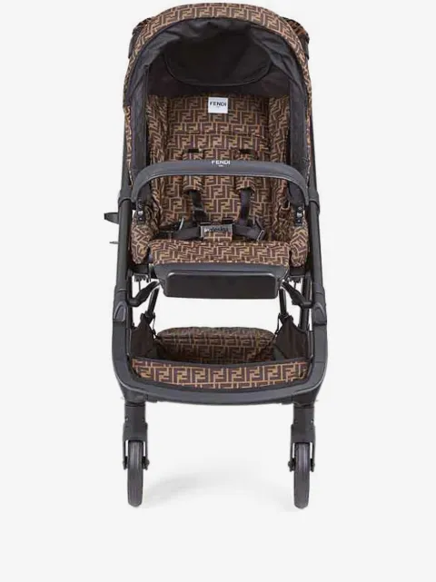 Fendi Kids FF print 4-heel stroller