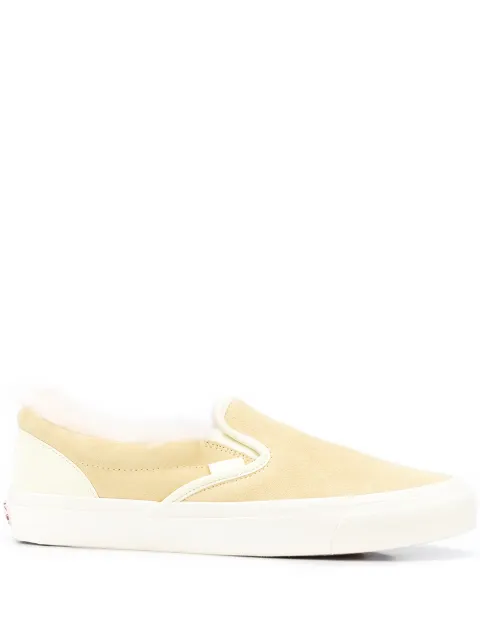 Vans shearling trim slip-on sneakers