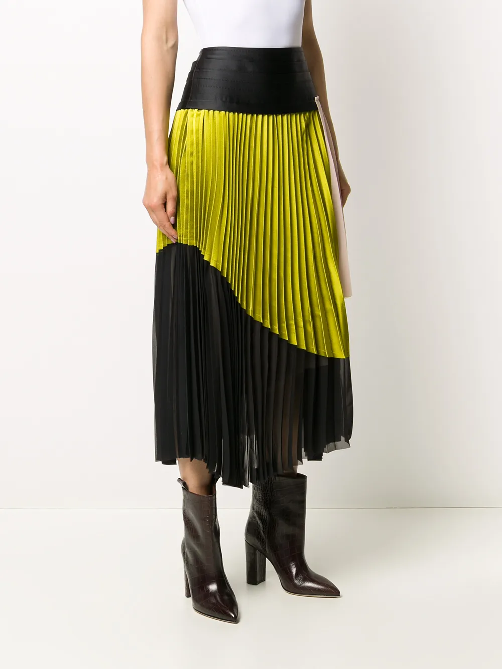 Diesel Black Gold Asymmetrische rok Geel