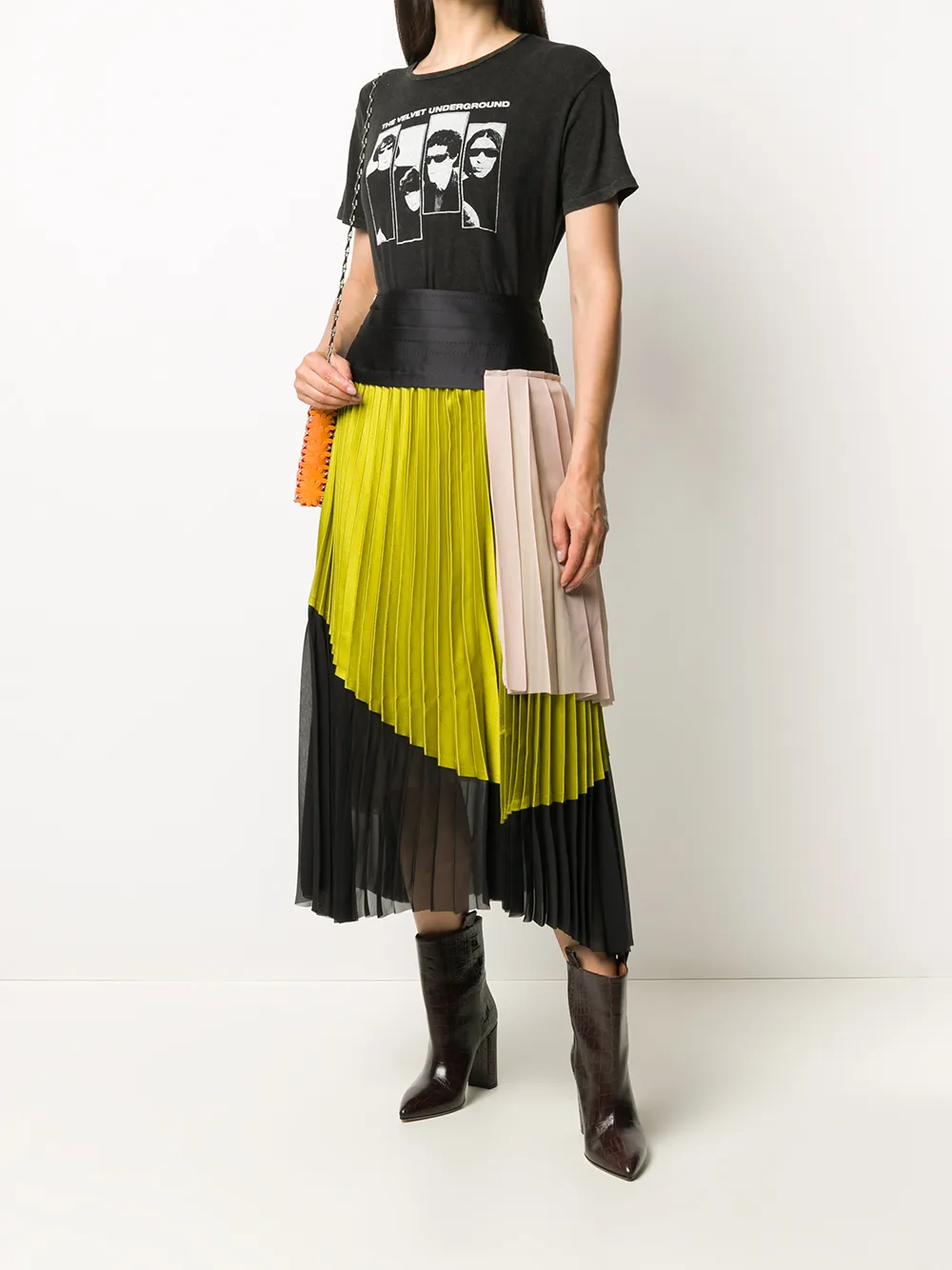 Diesel Black Gold Asymmetrische rok Geel