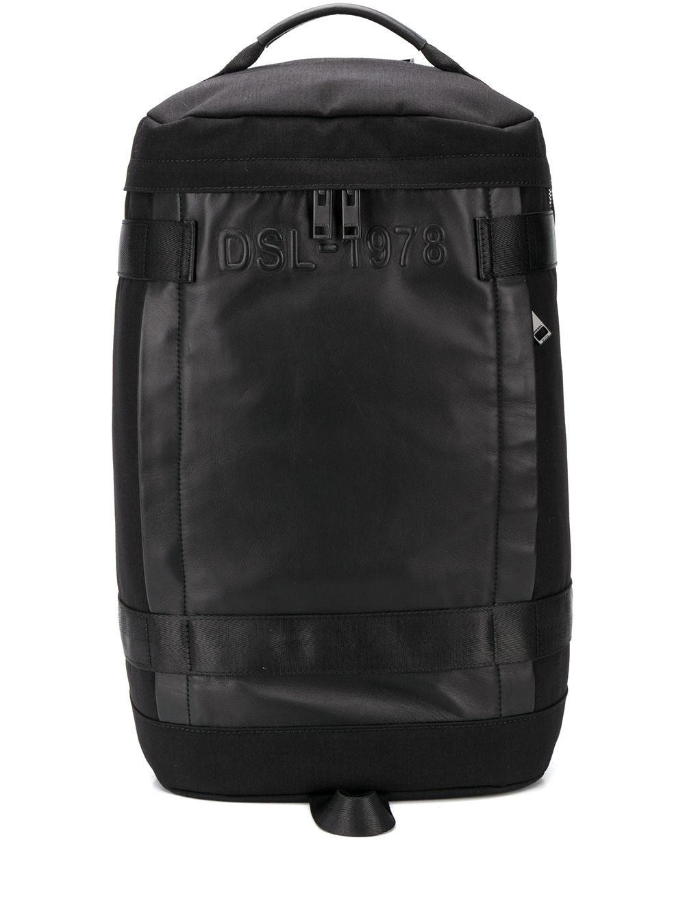 Diesel Cylindrical Backpack In Black