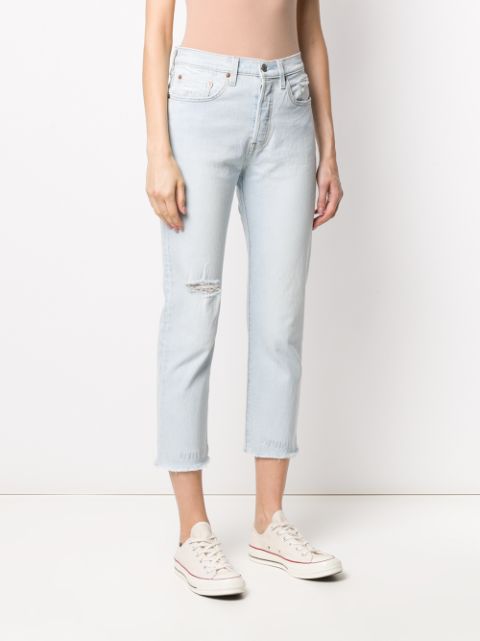 levi's 501 crop shout out