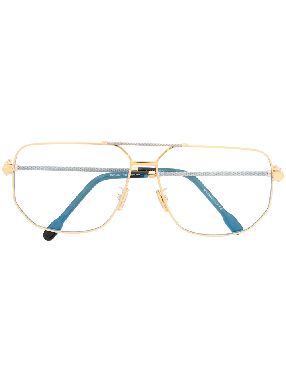 Fred lunettes de vue à monture aviateur | or | Image 1