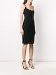 Versace scoop neck fitted dress