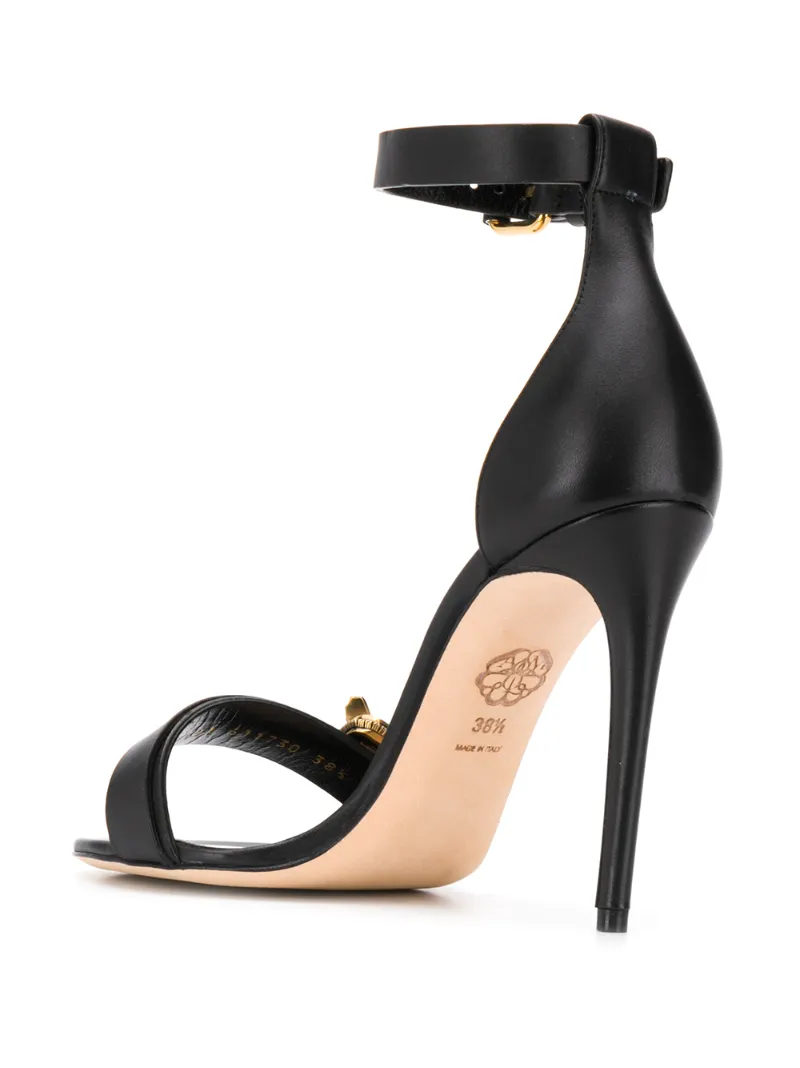ALEXANDER MCQUEEN BUTTERFLY APPLIQUE SANDALS