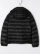 الصورة 2 من Moncler Kids معطف مبطن بالريش بغطاء رأس