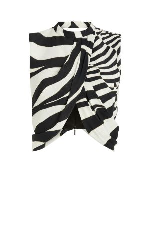 Haut drapé imprimé Zebra Avantgarde
