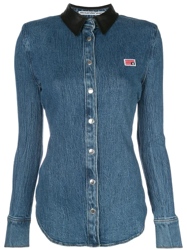 alexander wang denim top