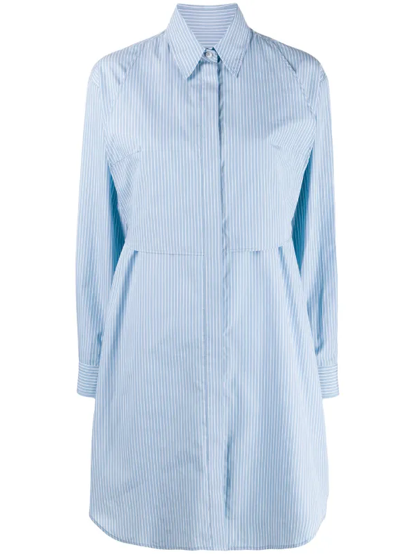 pinstripe shirt dress