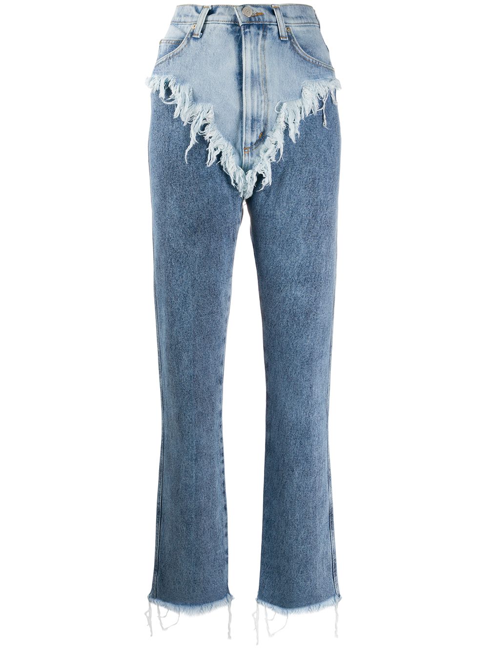 фото Natasha zinko многослойные джинсы с прорезями