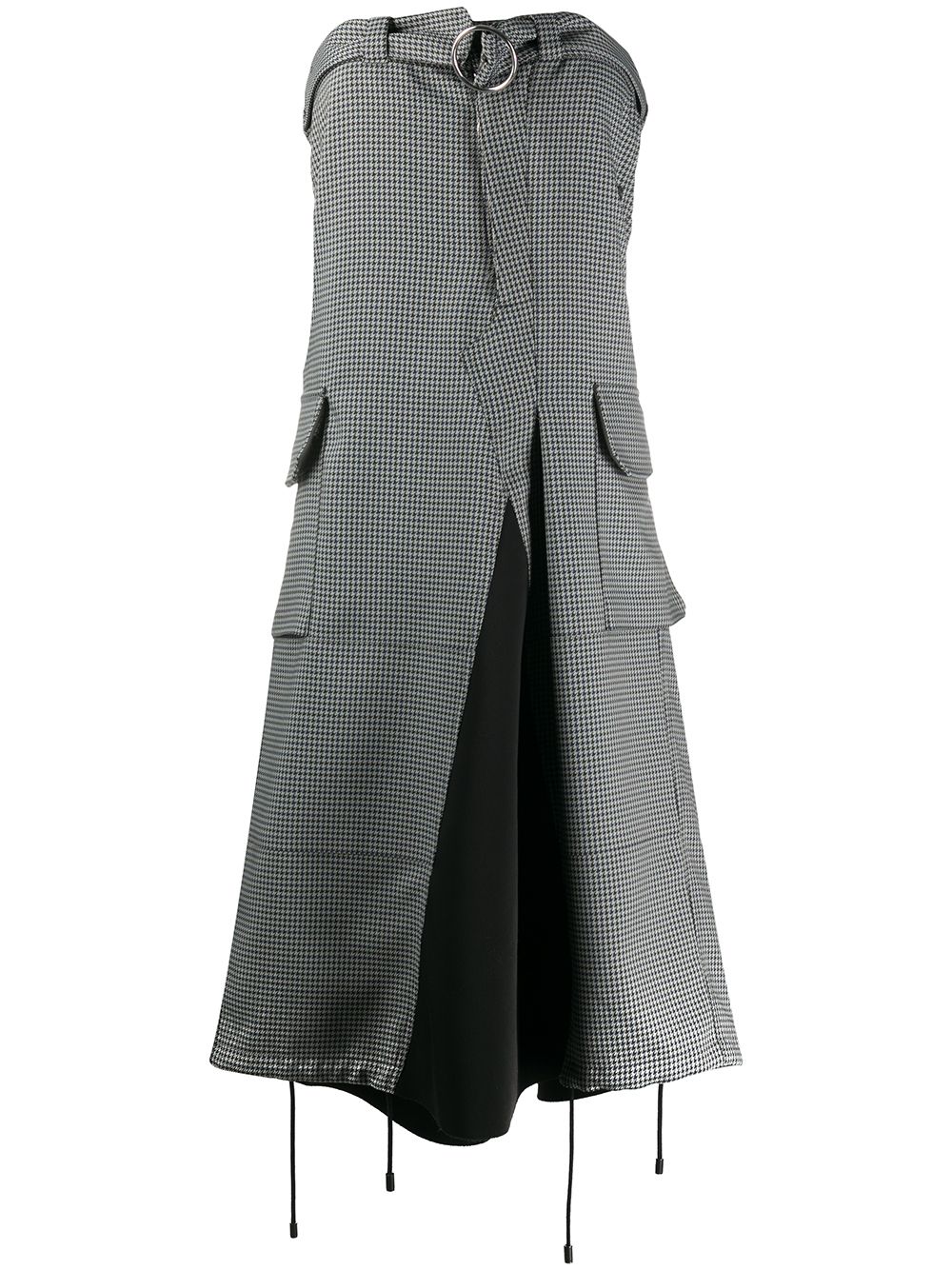 robe-bustier à design de pantalon structuré