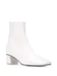 الصورة 2 من MM6 Maison Margiela بوت كاحل بمقدمة بخامة متباينة