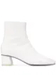 الصورة 1 من MM6 Maison Margiela بوت كاحل بمقدمة بخامة متباينة