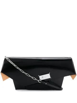 【MAISON MARGIELA】スナッチト ミディアム クラッチバッグ Maison Margiela Snatched クラッチバッグ L | ブラック