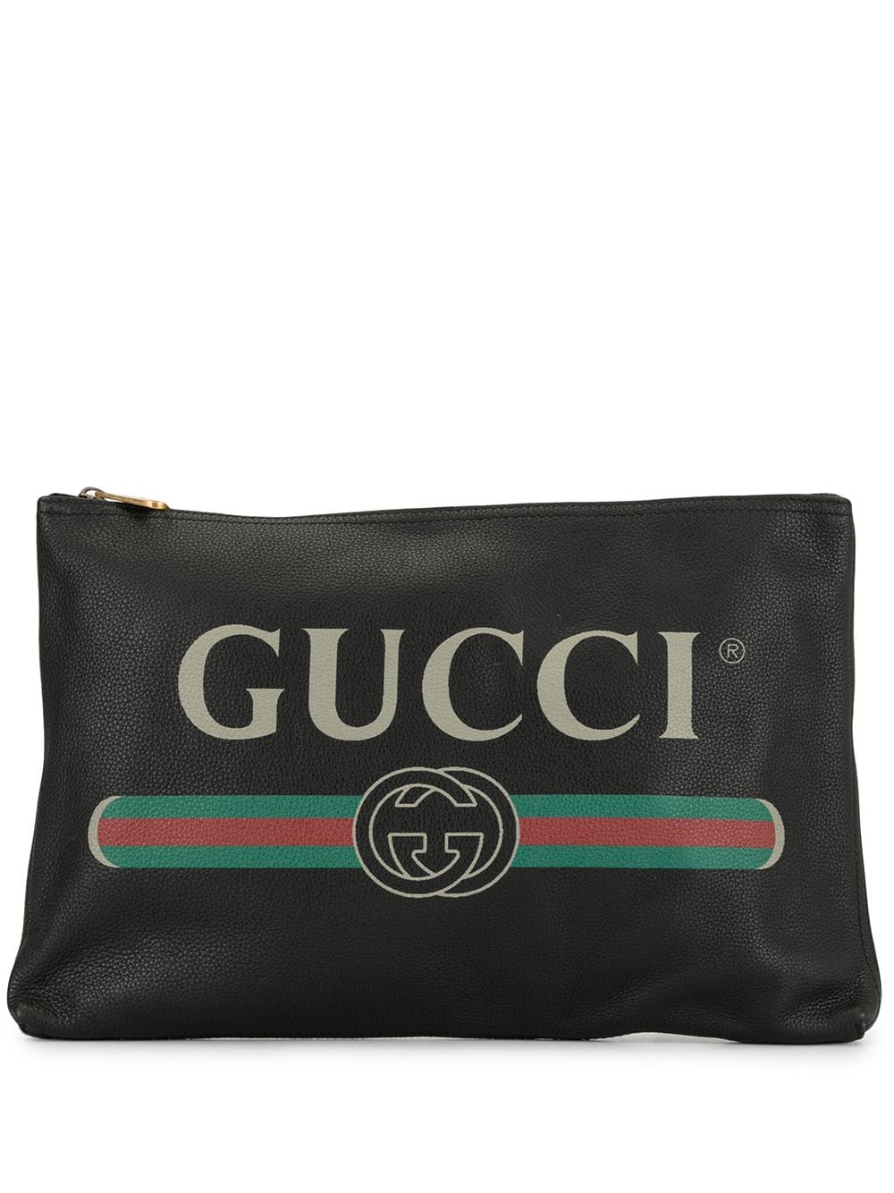 фото Gucci pre-owned клатч с логотипом gg и отделкой web