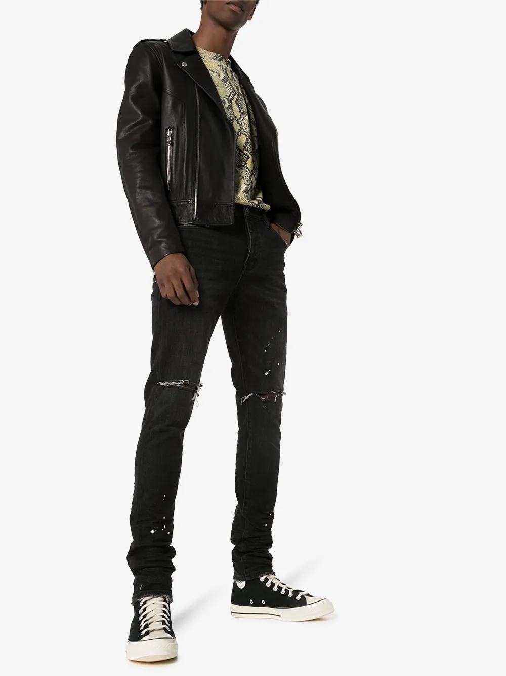 Shop Purple Brand Jeans Im Distressed-look In Black