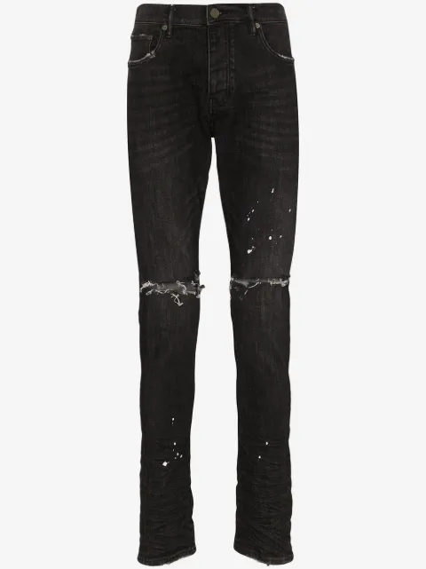 Purple Brand distressed ripped knee jeans