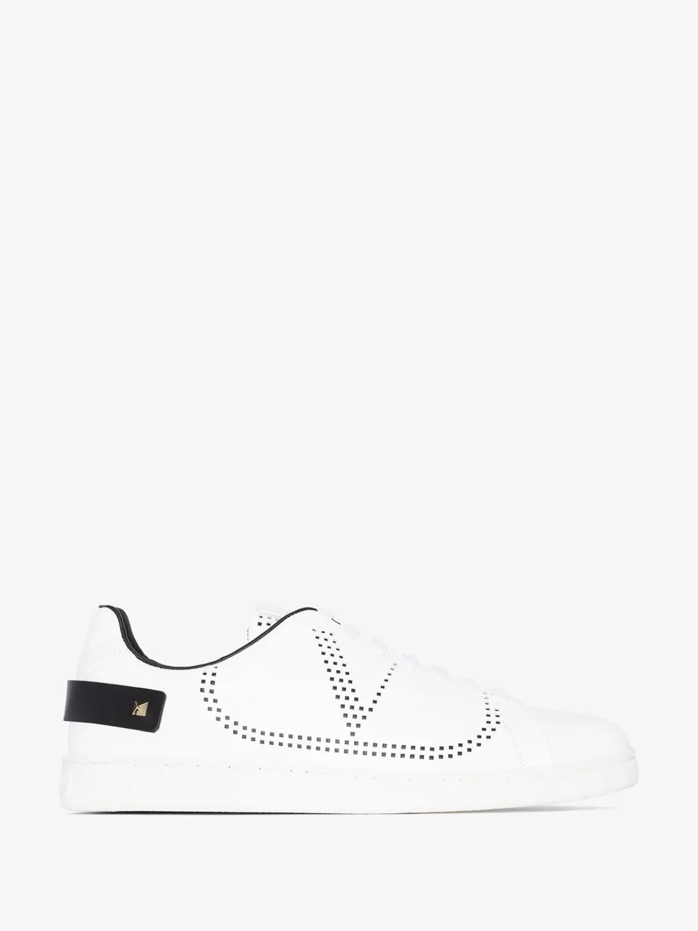 VALENTINO WHITE BACKNET LEATHER SNEAKERS,TY2S0C04DYH14712321
