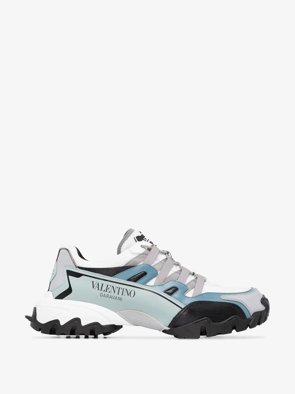 VALENTINO VALENTINO WHITE, BLACK AND BLUE GARAVANI CLIMBER SNEAKERS,TY2S0C20DRZ14712335