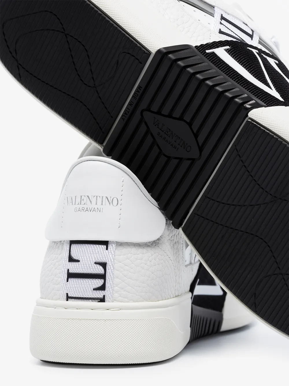 VALENTINO VALENTINO WHITE GARAVANI VL7N LOGO LEATHER SNEAKERS,TY2S0C58WRQ14712348