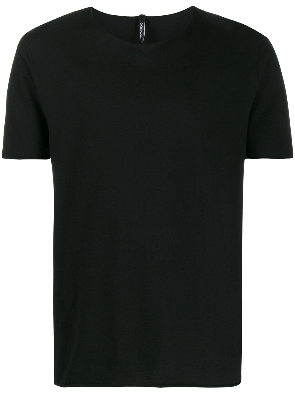 Giorgio Brato Unfinished Hem T-shirt In Black