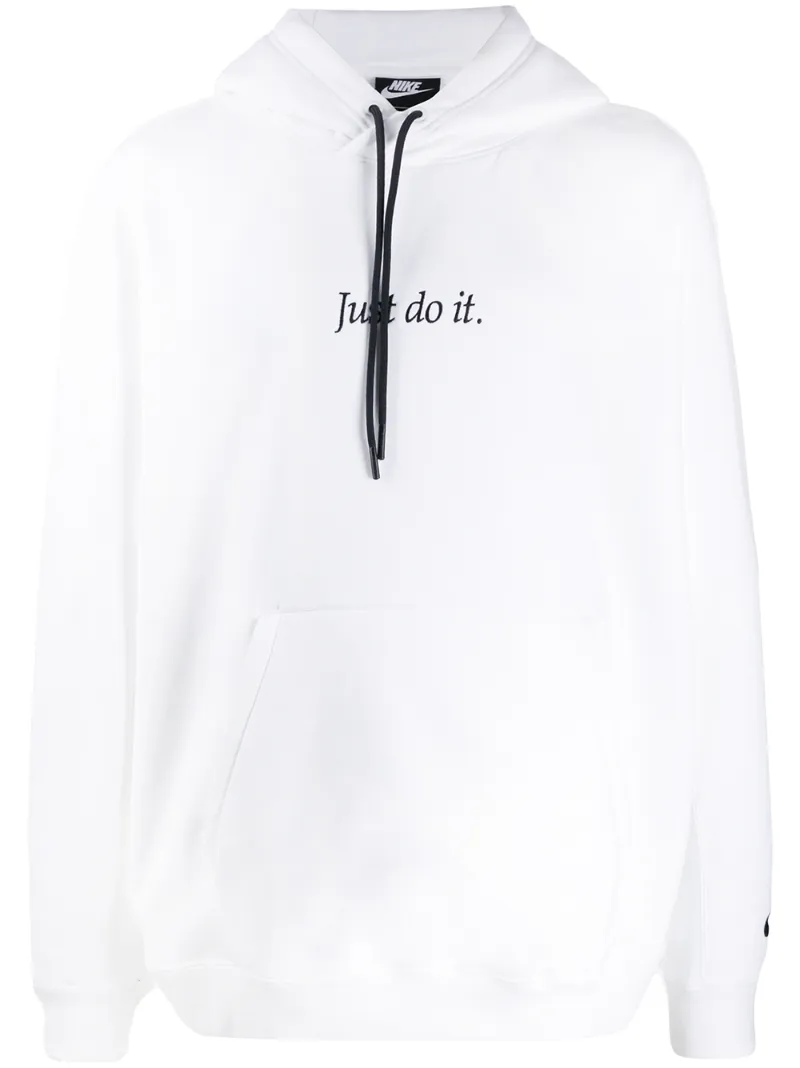 white just do it hoodie