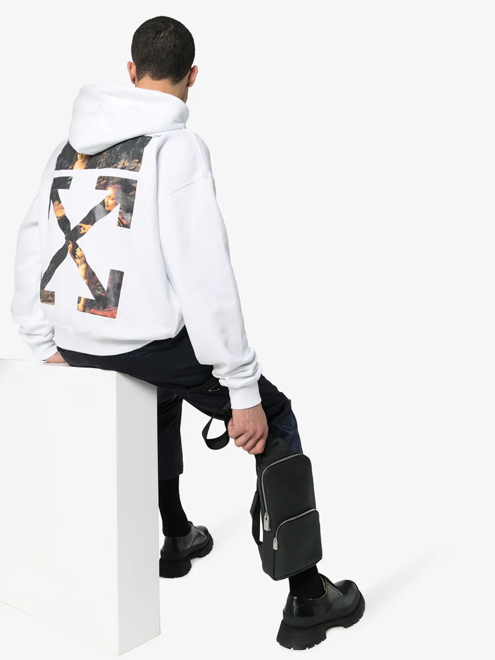 OFF-WHITE X THE LOUVRE MUSEUM "THE VIRGIN OF THE ROCKS" HOODIE