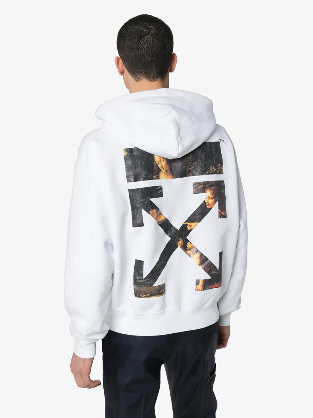 OFF-WHITE X THE LOUVRE MUSEUM "THE VIRGIN OF THE ROCKS" HOODIE