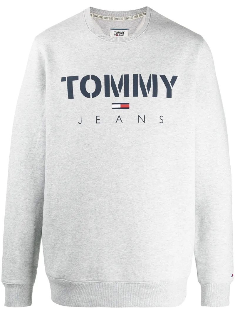 tommy jeans logo print sweatshirt