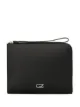 Image 1 of Giuseppe Zanotti zipped logo plaque clutch bag